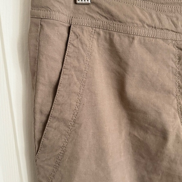 Eileen Fisher Linen Blend straight leg classic mid rise trousers 6 - Picture 3 of 10